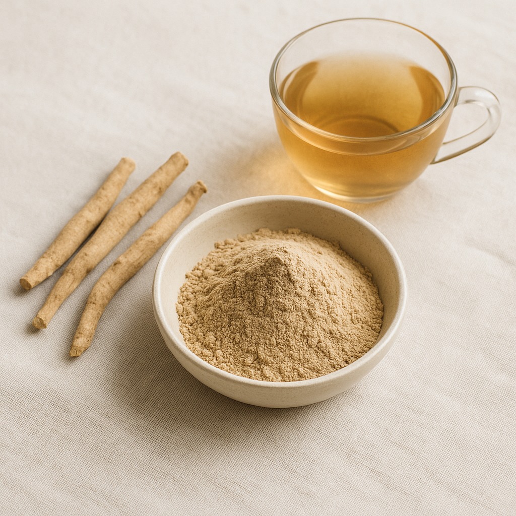 Best Ashwagandha Supplements 2025 Ashwagandha root powder on table